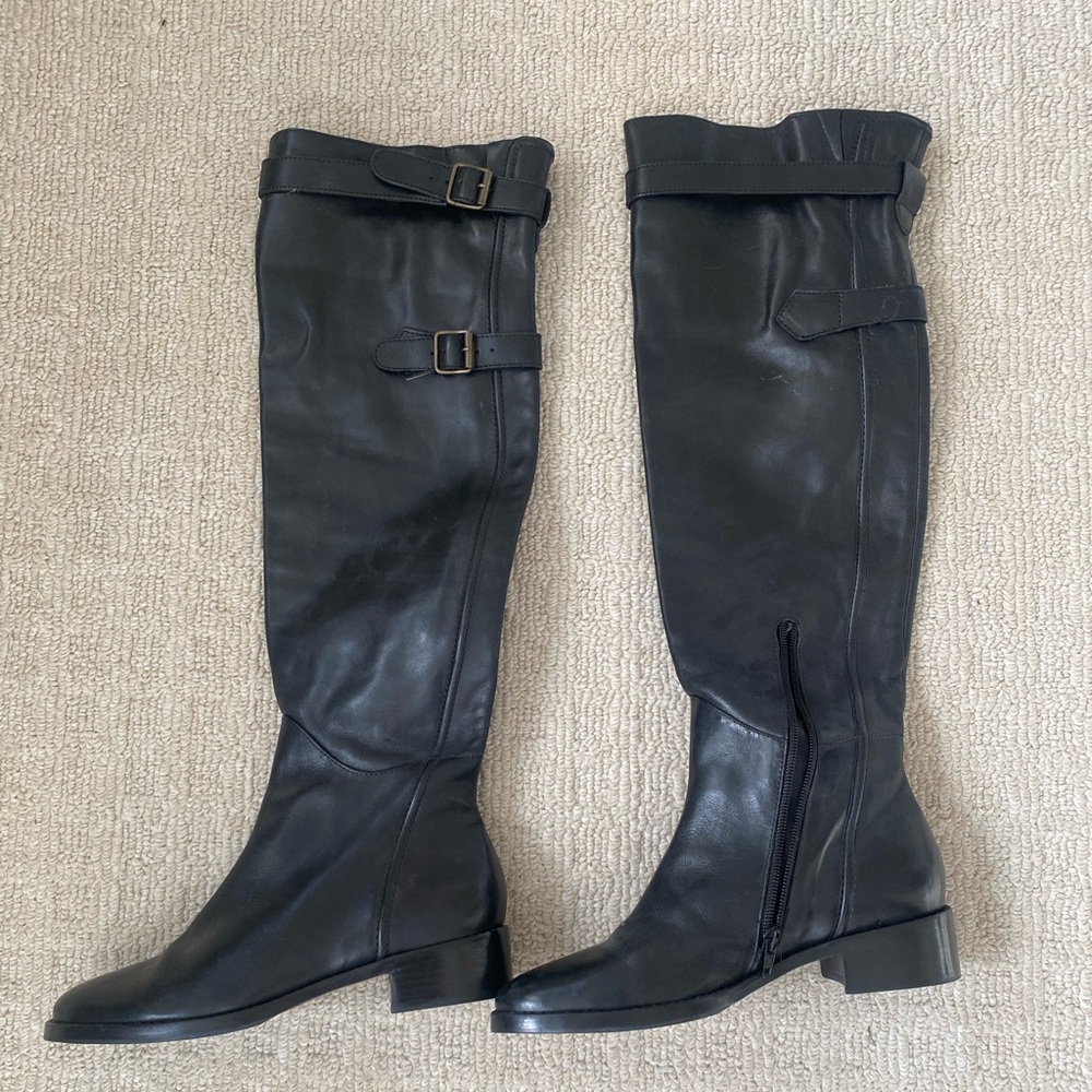 Steve Madden Black Over the Knee Boots